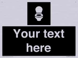 Custom information: black panel wc toilet